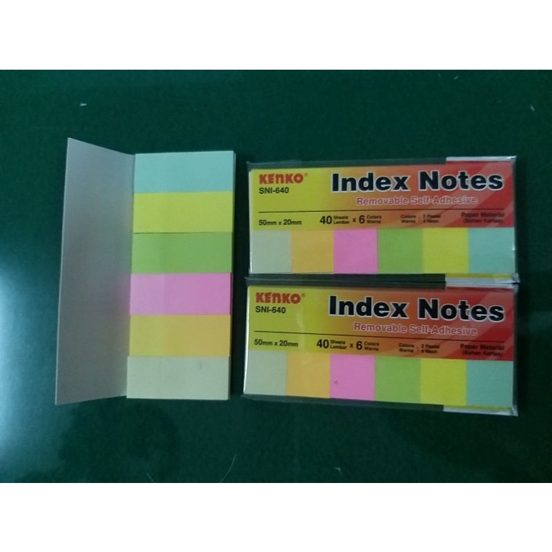 

INDEX NOTES KENKO SNI-640 / KERTAS PEMBATAS / PENANDA / PEMBATAS BUKU