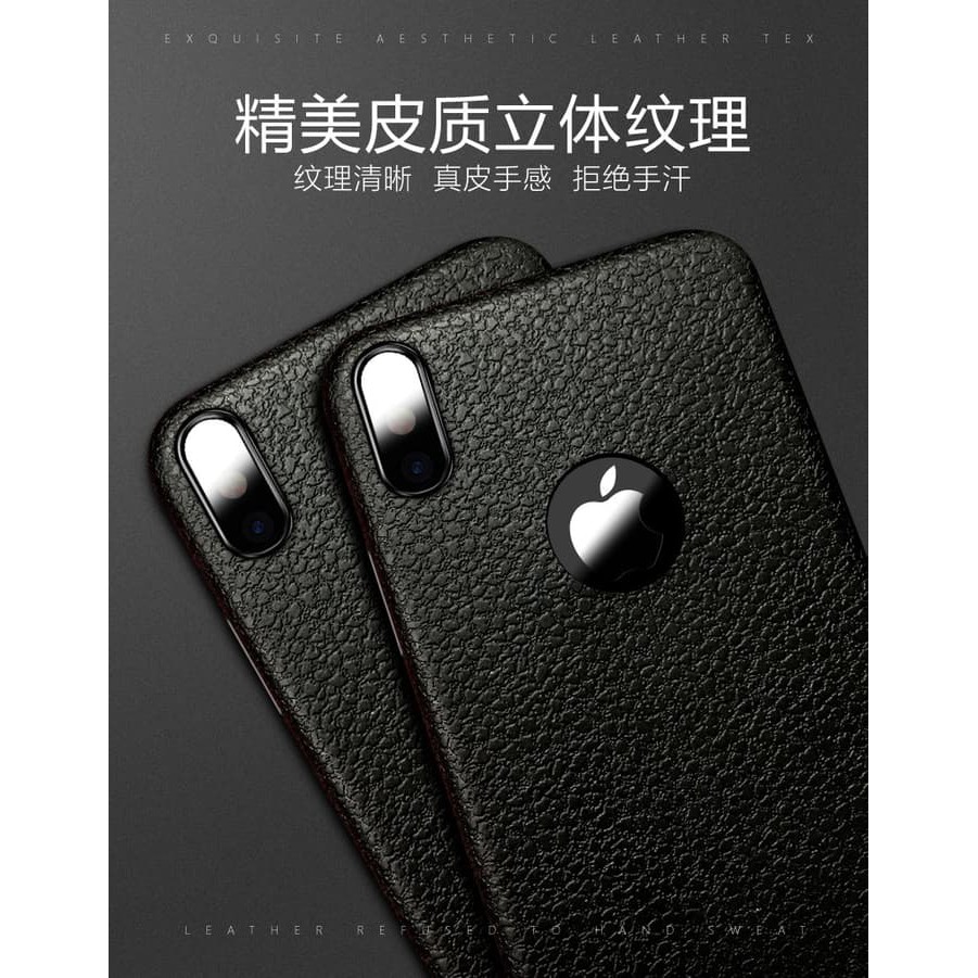 SOFTCASE JELLY LEATHER CASE IPHONE X CASING IPHONE X CASE IPHONE TEN -
