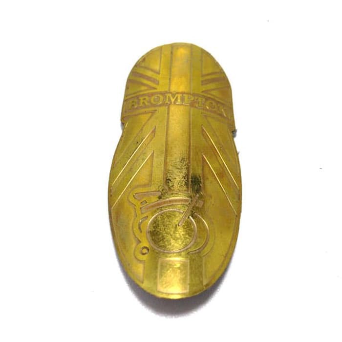 Dijual Stiker Sticker Emblem Logo Besi Sepeda Brompton - Gold Diskon