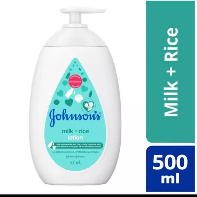 Johnsons lotion Milk &amp; Rice 500ml / Johnsons lotion cotton touch 500ml / Johnson lotion / Johnson baby lotion milk&amp;rice 500ml