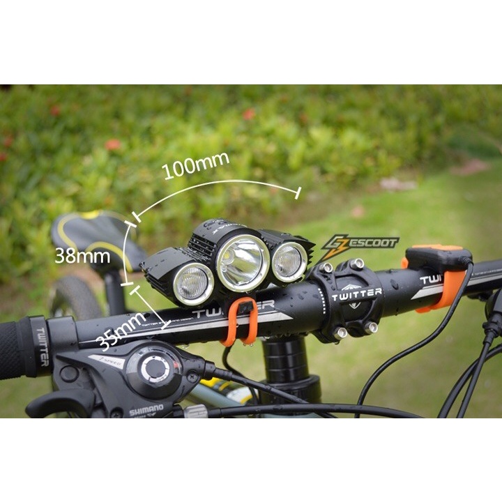 Lampu Depan Fiido Electric Scooter Sepeda LED Vicmax A30 & Battery Box