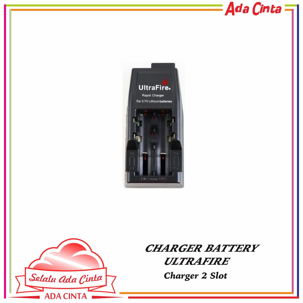 CHARGER BATERAI ULTRAFIRE 2 SLOT - AUTHENTIC