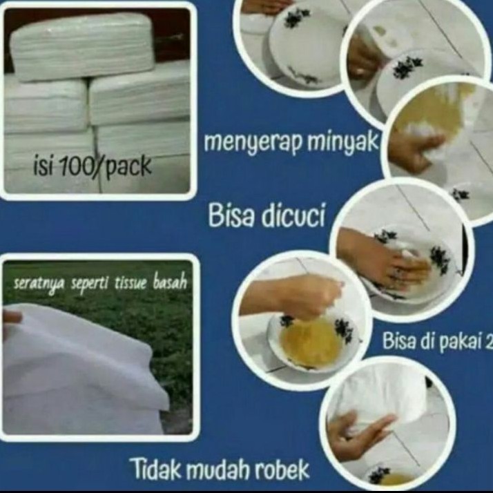 TISU BISA DI CUCI PENGGANTI LAP