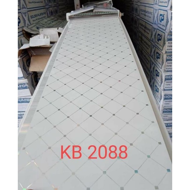 Panel Plafon PVC Motif Putih