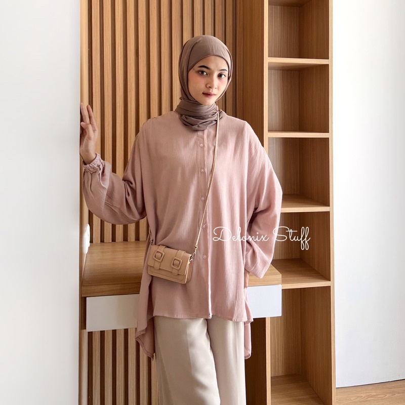 DELONIX | Oversize rayon shirt
