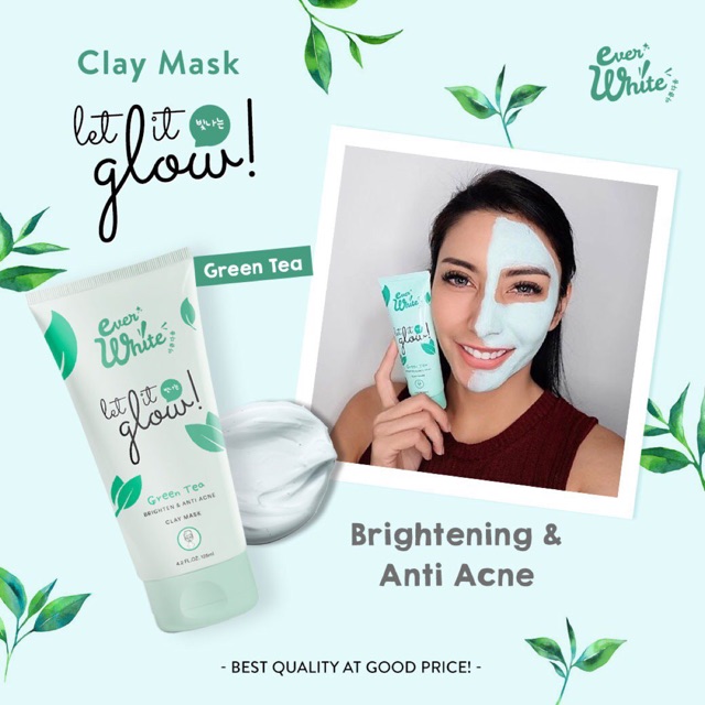 Everwhite Let It Glow Clay Mask Greentea Everwhite Let It Glow Clay Mask Greentea Indonesia