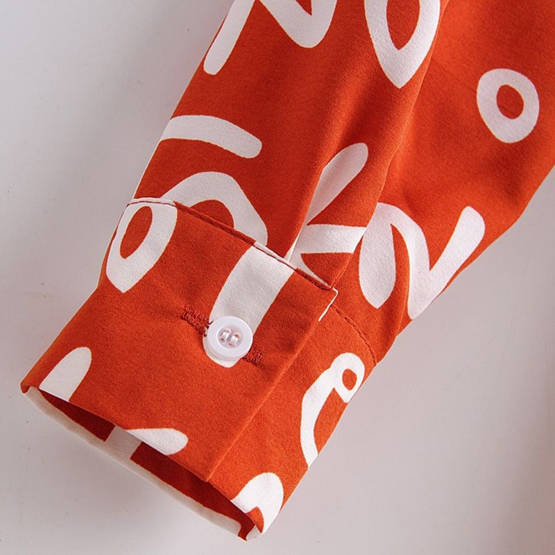 [baju wanita korea]  Long Dress Midi Maxi Lengan Panjang Korea Import Tunik Orange