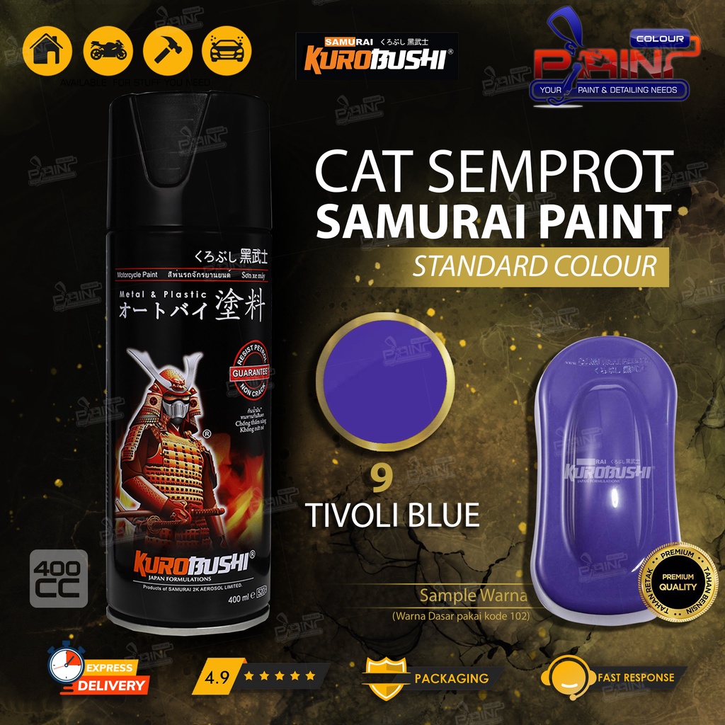 Samurai Paint 9 Tivoli Blue Cat Semprot/Pylox Helm/Motor/Gundam