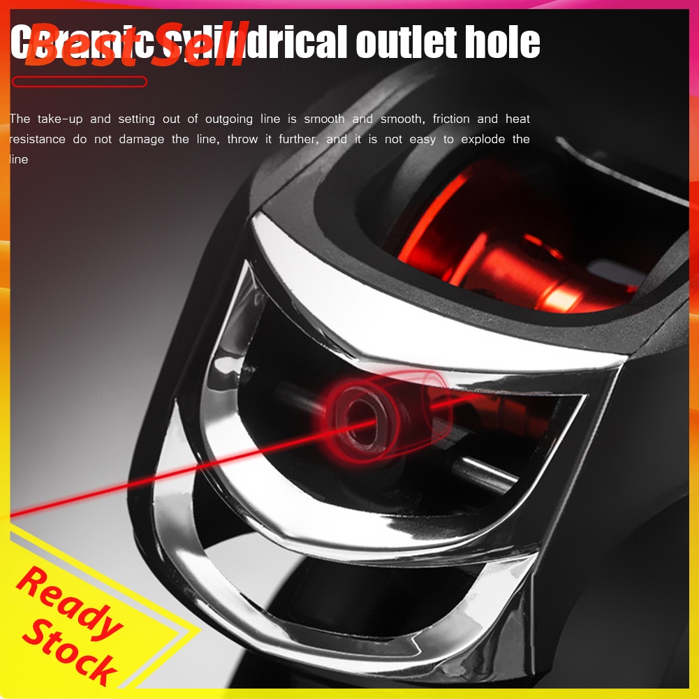 Metal Spool Baitcasting Reel 8kg Drag 7.2/1 High Speed Saltwater Fish Wheel