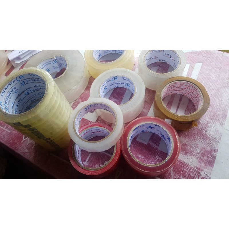 lakban kiloan/isolasi kiloan murah buat packing