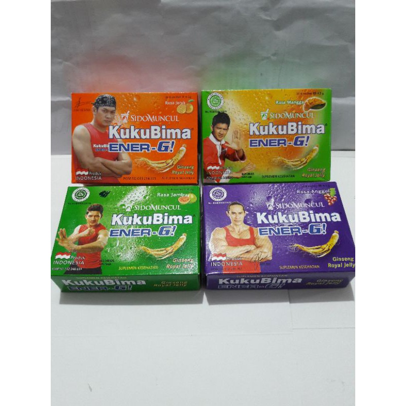 kuku bima enerG 1kotak(isi 6sachet)@4.5g all variant