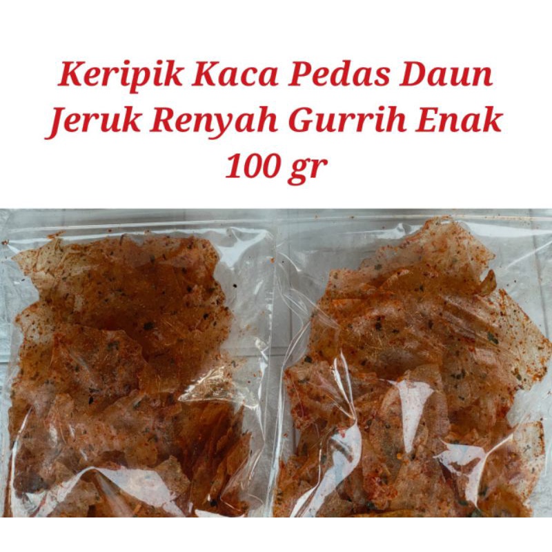 

Keripik Kaca Pedas Daun Jeruk