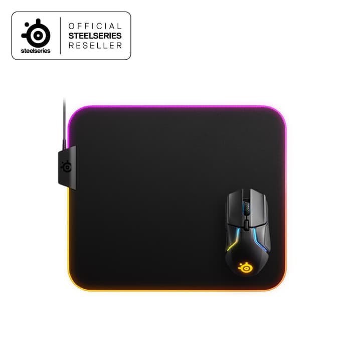 Steelseries Qck Prism Medium Cloth RGB- Gaming Mouse Pad