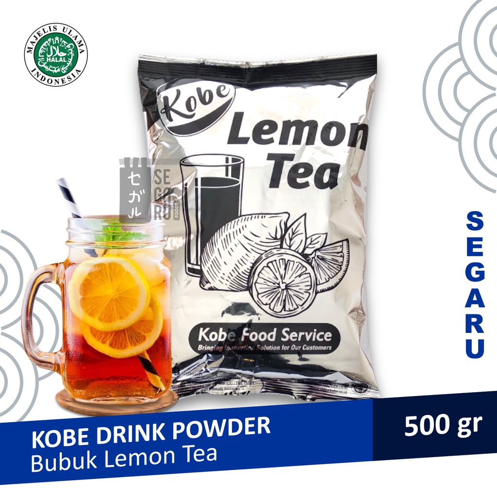 Lemon Tea Kobe | Teh Bubuk Lemon Tea Powder Drink Halal 500 gram