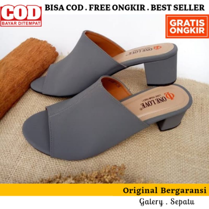 One Love Sandal Hak Tahu Wanita Tinggi 5 Cm Sandal Hells Wanita One Love Original Branded Sendal Cew