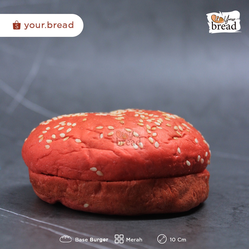 

Roti Burger Merah 10cm | Base Burger 10cm Red