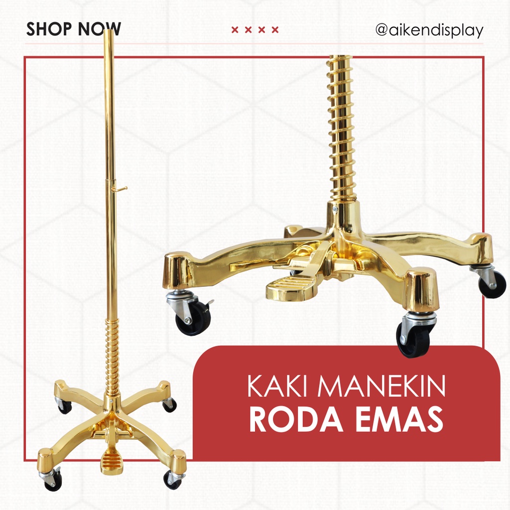 Kaki Manekin Roda Emas / Kaki Manekin