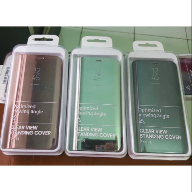 Clear view standing for samsung S8