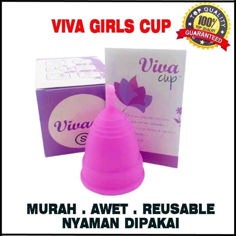 Silikon Cup untuk Menstruasi 3 warna Tampon Pengganti Pembalut Softex Wanita