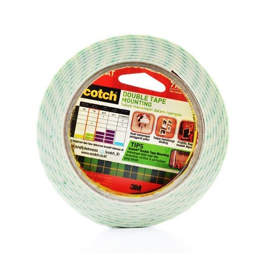 

Hemat 3M Scotch Double Tape Foam Mounting Tape 12Mmx3M 110-3B Terlaris