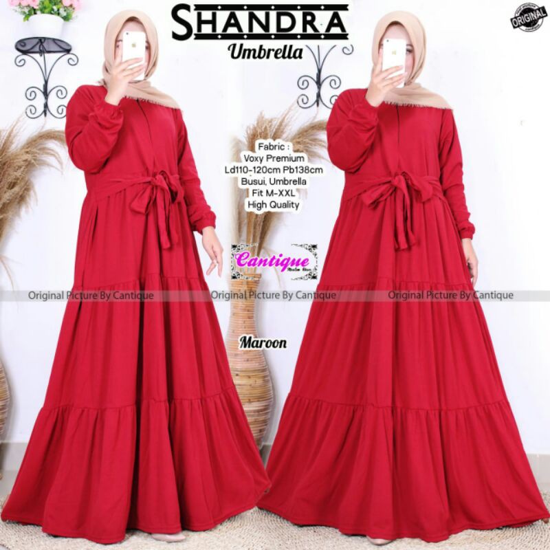 Gamia Shandra By Cantique Gamis Bahan Voxy Premium
