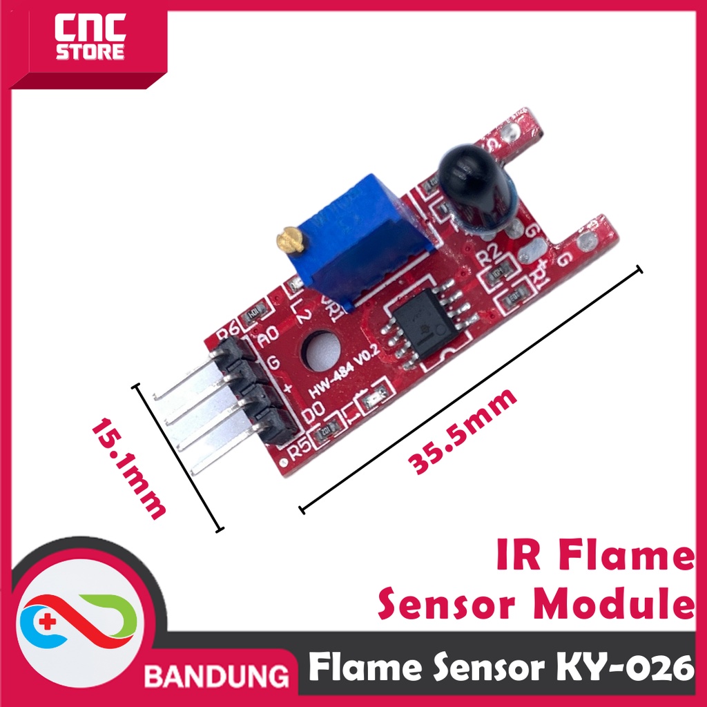 FLAME SENSOR MODULE KY-026 FIRE DETECTION SENSOR MODULE ARDUINO