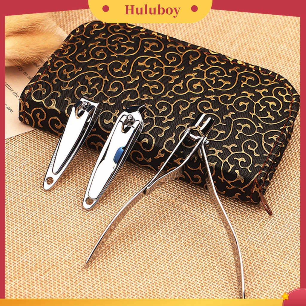 Huluboy Huluboy♡ 10pcs Gunting Kuku Bahan Stainless Steel Untuk Manicure Pedicure