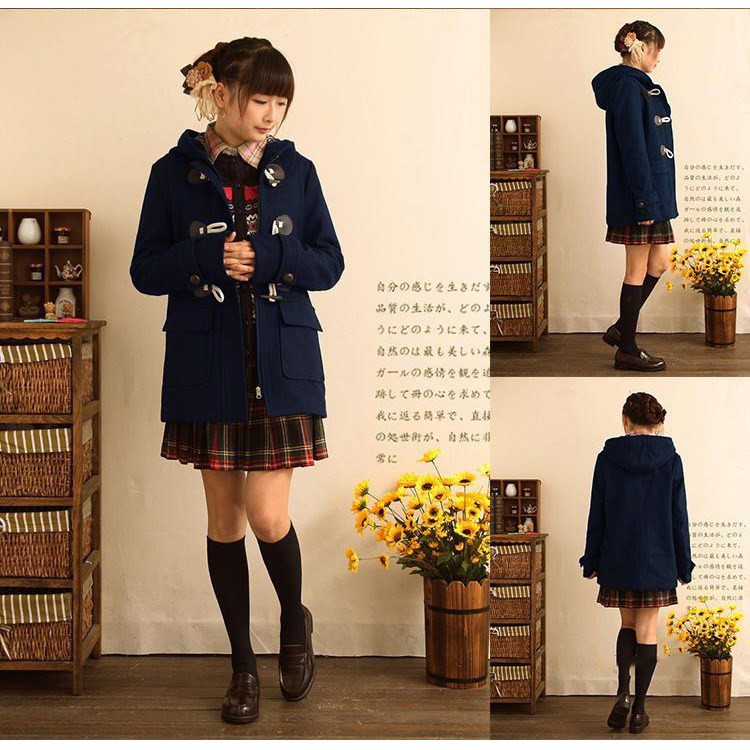 Japan Student Coat Toggle Jacket Jaket Lucu Japan Korean Style