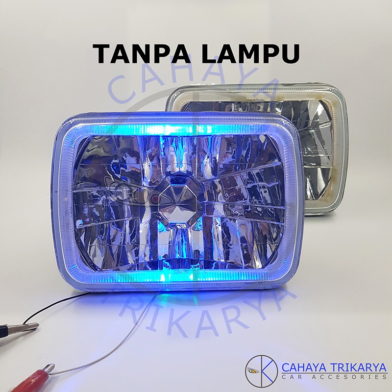 SET Head Lamp / Lampu Besar / Utama Kotak 7 Inch Panther Lama 2.3 / Old 7" Kristal DLAA