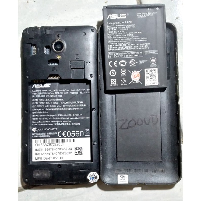 HP ASUS Z00VD kondisi nyala minus ( hp android minus)