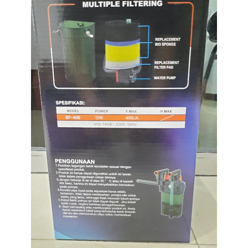 Pompa aquarium EXTERNAL FILTER SAKKAI PRO EF 400