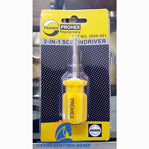 OBENG CEBOL / OBENG PENDEK BOLAK-BALIK PROHEX 2600-001 AWET CSA