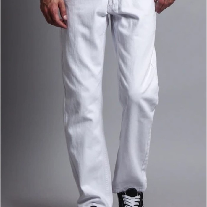 e0104f Celana Jeans Pria Levis Standar Putih Keren Terbaru - Distro Denim - 27 R0V501
