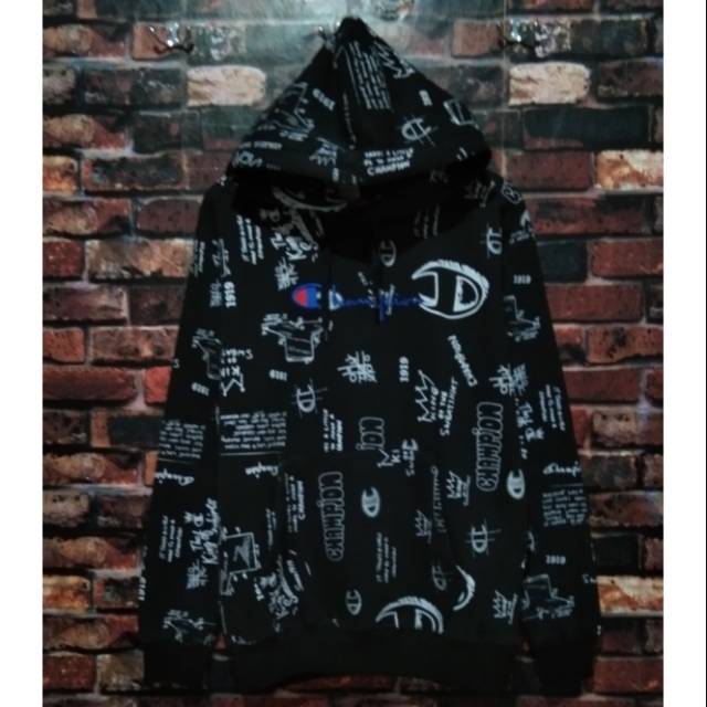 Hoodie Fullover Champion full print