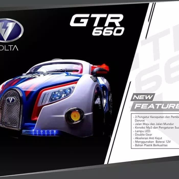 MAINAN ANAK MOBIL AKI POLISI GTR 660 VOLTA 5006