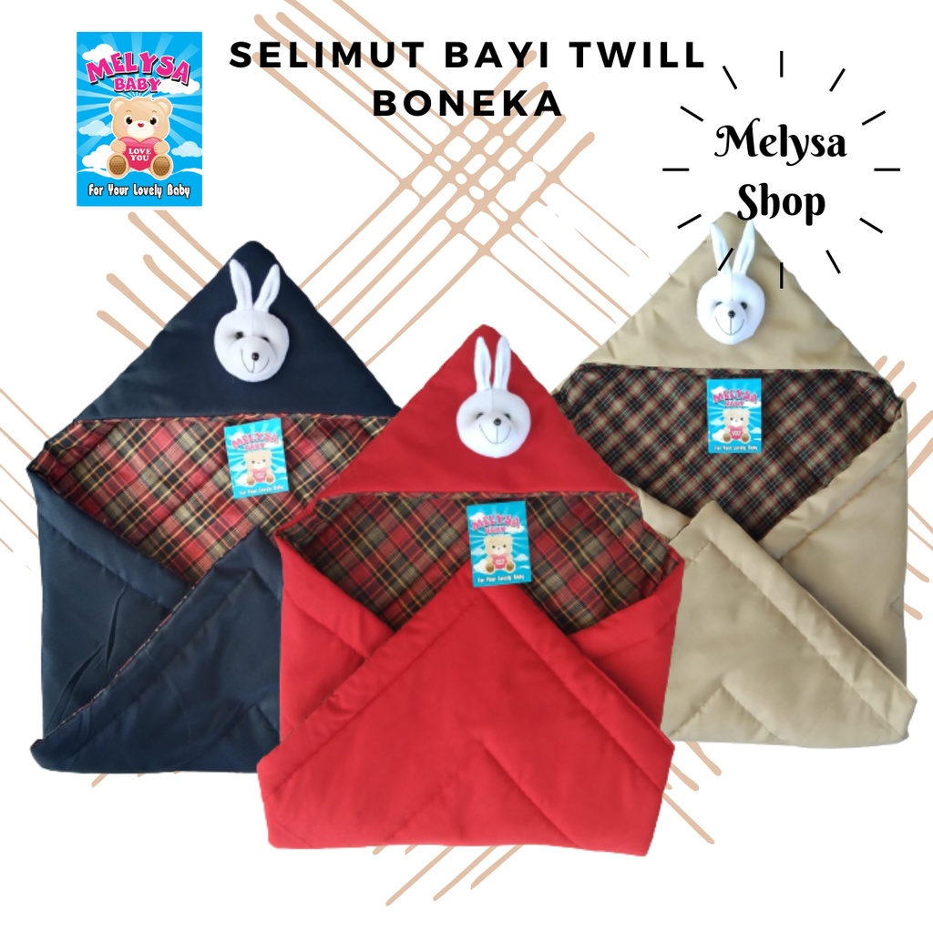 Selimut Bayi Twill Boneka Melysa Baby