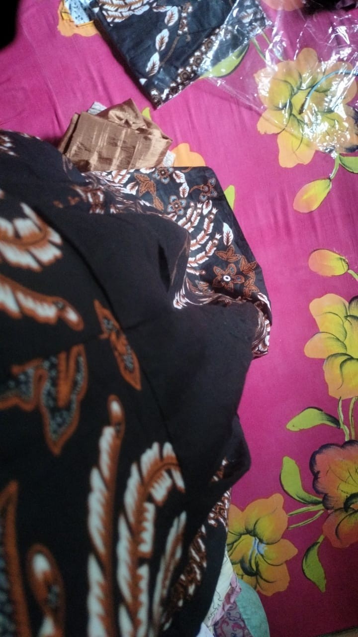 Batik Couple Keluarga Sania Ruffle Ori Ndoro Jowi Dnt