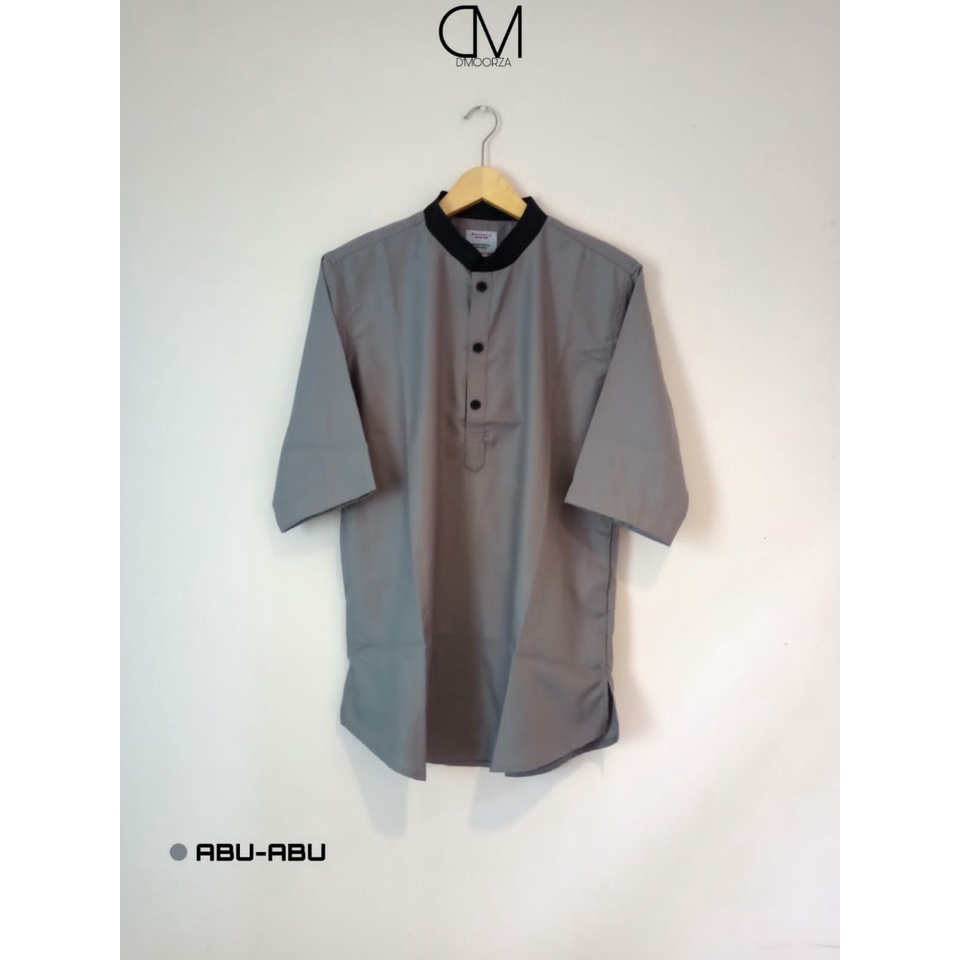 KOKO KURTA DEWASA LENGAN PENDEK MODEL KOMBINASI TERBARU - Baju Koko Pria Lengan Pendek / Baju Kurta Muslim Cowok / Koko kurta Dewasa bahan katun premium Terviral