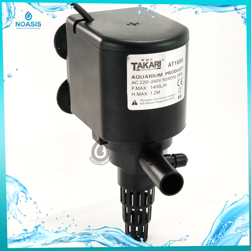 POMPA AIR POWER HEAD AQUARIUM TAKARI AT 1600 SUBMERSIBLE PUMP