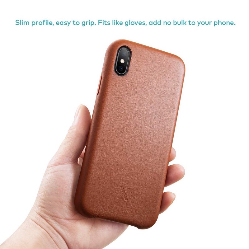 LEATHER CASE IPHONE X XS MAX XR SILICONE CASE IPHONE PREMIUM DOVE