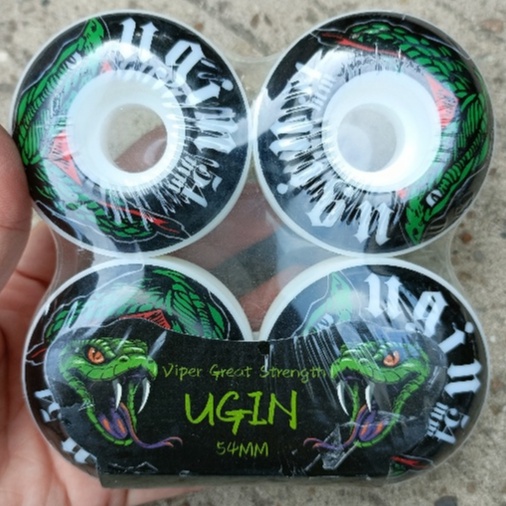 4pcs Roda skateboard 100A Ugin Bahan PU Ukuran 54x32