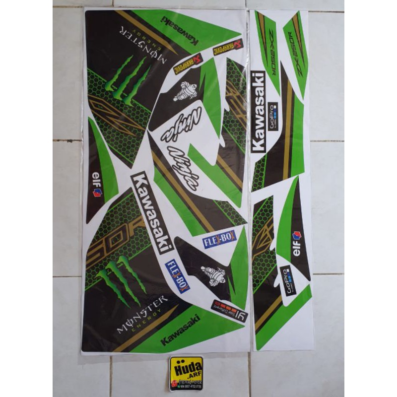 Jual Striping Semi Full Kawasaki Ninja 250 Fi Decal Ninja 250 Fi Motif