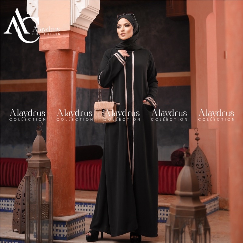 New Abaya Gamis Maxi Dress Arab Saudi Bordir Zephy Turki Umroh Dubai Turkey India Wanita Hitamjo 622