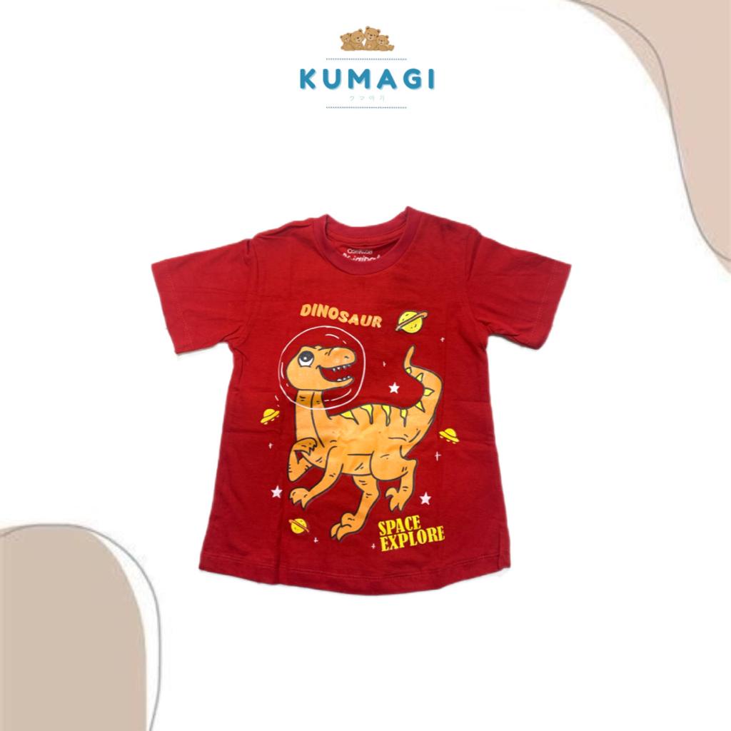 OSHKOSH-BAJU DINOSOURUS ATASAN ANAK IMPORT  kaos catton 1-10tahun lengan pendek