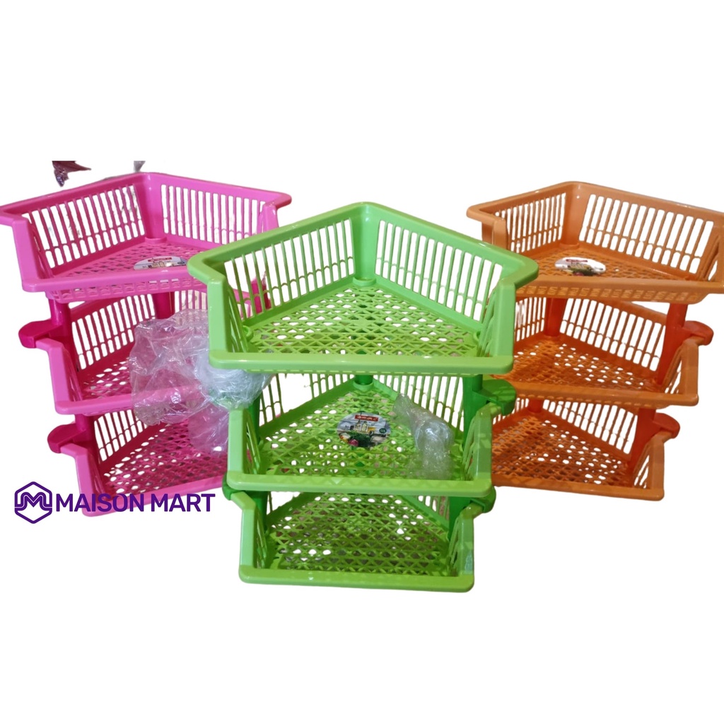 Rak sudut plastik lion star | rak triangle sudut lion star