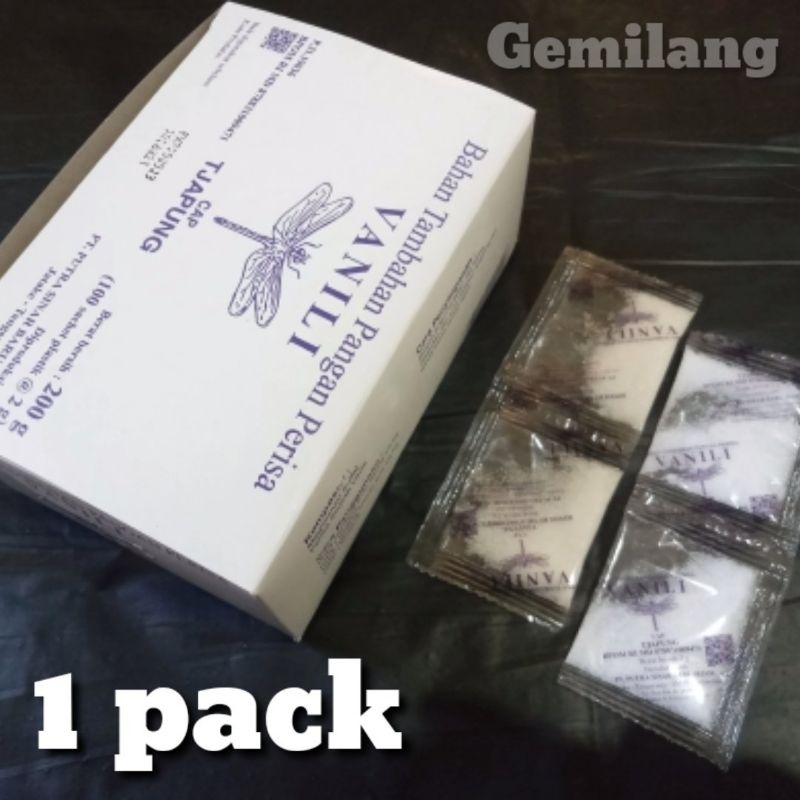 

VANILI CAPUNG 1KOTAK / VANILI PERISA CAPUNG 1PACK