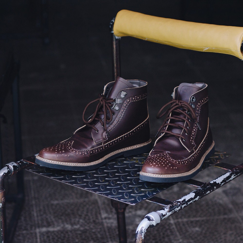 Sepatu Boots Giant Flames Benjiro RedBrush