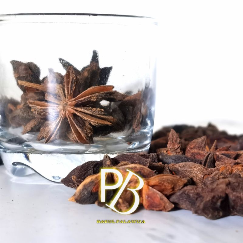 BUNGA LAWANG KERING / PEKAK / STAR ANISE 100 % ORIGINAL