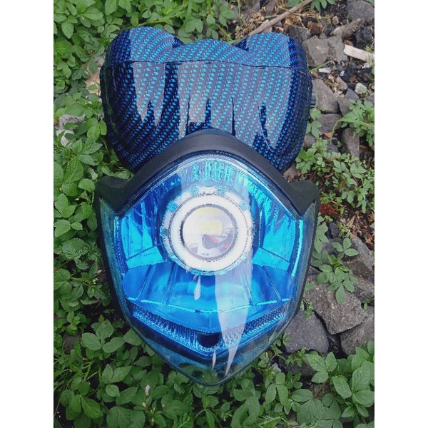 lampu depan Vixion new old + spidometer carbon