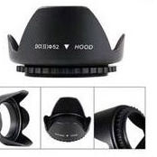 Lenshood  lensa  kamera kit nikon D3000 D3100 D3200 D5000 D5100 D40 D60 D40X &amp; Youngnuo  Canon 52mm